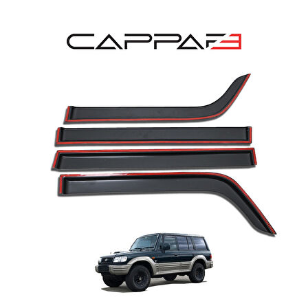 Hyundai Galloper 1997-2003 Yıl Aralığı Yan Cam Rüzgarlık 4 Prç.
