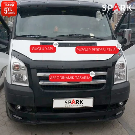 Ford Transit 2006-2013 Yıl Aralığı Uyumlu Ön Kaput Rüzgarlığı 3mm