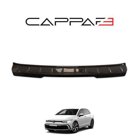 Volkswagen Golf 8 2021- Yılı ve Sonrası Uyumlu Arka Tampon Eşiği Parlak