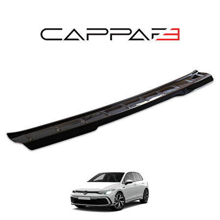 Volkswagen Golf 8 2021- Yılı ve Sonrası Uyumlu Arka Tampon Eşiği Parlak