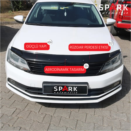 Volkswagen Jetta 2011-2019 Yıl Aralığı Uyumlu Kaput Rüzgarlığı 4mm