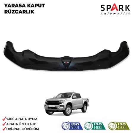 Volkswagen Amarok 2023- Yılı ve Sonrası Uyumlu Yarasa Kaput Rüzgarlığı
