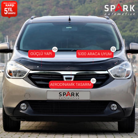 Dacia Lodgy 2013- Yılı ve Sonrası Uyumlu Kaput Rüzgarlığı 3mm