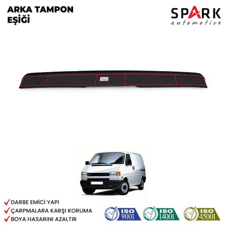 Volkswagen Transporter T4 1995-2003- Yıl Aralığı Uyumlu Arka Tampon Eşiği Mat