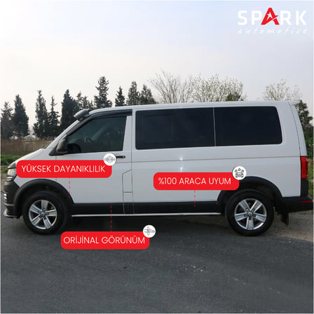 Volkswagen Transporter T6 2015-2020 Yıl Aralığı Uyumlu Kısa Şase Çift Sürgü Dodik Seti 11 Parça 
