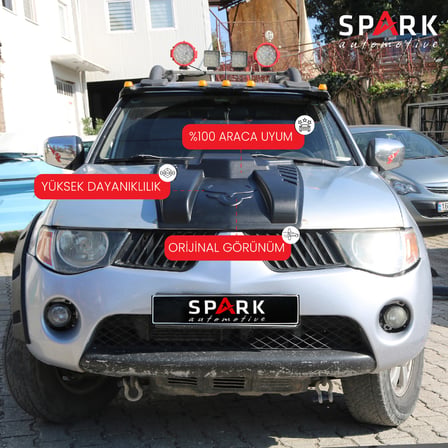 Mitsubishi L200 2007-2015 Yıl Aralığı Uyumlu Ön Kaput Büyük Scoop