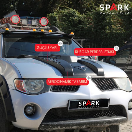 Mitsubishi L200 2007-2015 Yıl Aralığı Uyumlu Ön Kaput Büyük Scoop