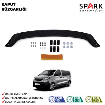 Peugeot Expert 2017 Yılı Ve Sonrası Uyumlu Ön Kaput Rüzgarlık 4mm