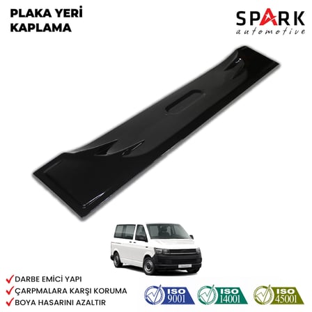 Volkswagen Transporter T6 2015-2020 Yıl Aralığı Uyumlu Plaka Yeri Kaplama 