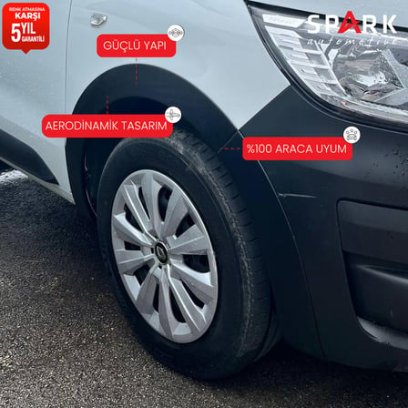 Renault Kangoo Express 2021- Yılı ve Sonrası Uyumlu Çamurluk Dodik 8 Parça