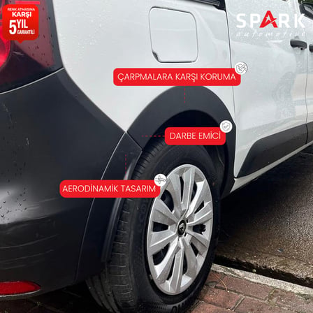 Renault Kangoo Express 2021- Yılı ve Sonrası Uyumlu Çamurluk Dodik 8 Parça