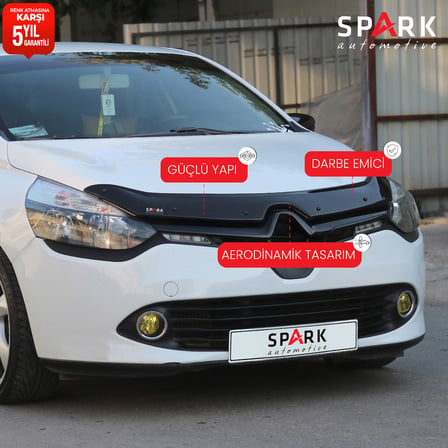 Renault Clio 4 2012-2020 Yıl Aralığı Uyumlu Kaput Rüzgarlığı 3mm