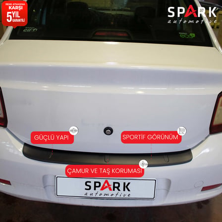 Renault Symbol 2013- Yılı ve Sonrası Uyumlu Arka Tampon Eşiği Parlak