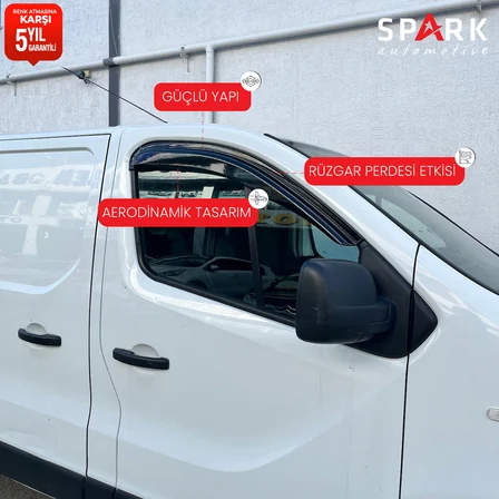 Renault Trafic 2014-2019 Yıl Aralığı Uyumlu Cam Rüzgarlığı 2 Parça