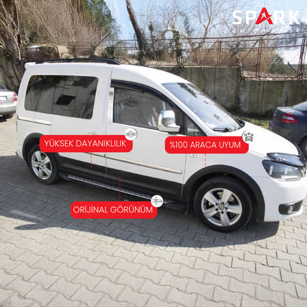 Volkswagen Caddy 2010-2015 Yıl Aralığı Uyumlu Kısa Şase Sağ Sürgü Dodik Seti 12 Parça
