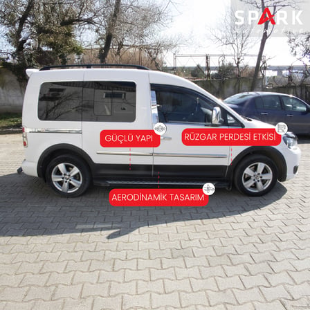 Volkswagen Caddy 2010-2015 Yıl Aralığı Uyumlu Kısa Şase Sağ Sürgü Dodik Seti 12 Parça
