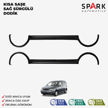 Volkswagen Caddy 2010-2015 Yıl Aralığı Uyumlu Kısa Şase Sağ Sürgü Dodik Seti 12 Parça