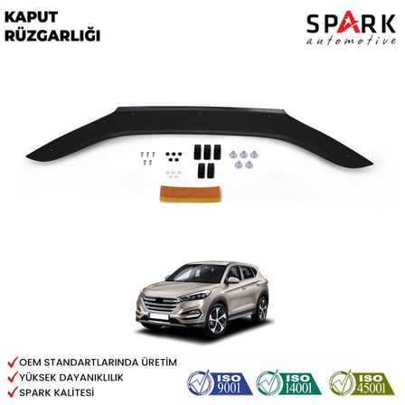Hyundai Tucson 2018-2020 Yıl Arası Kaput Rüzgarlığı 4mm