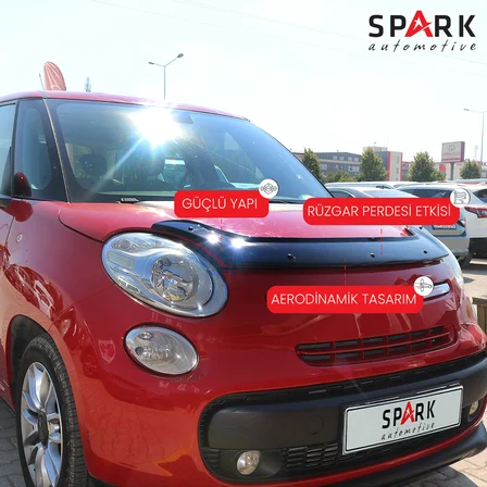 Fiat 500 L 2016- Yılı ve Sonrası Uyumlu Kaput Rüzgarlığı 3mm