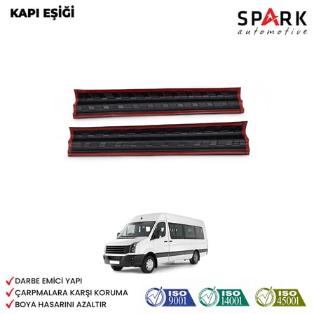 Volkswagen Crafter 2012-2017 Yıl Aralığı Uyumlu Kapı Eşiği 2 Parça