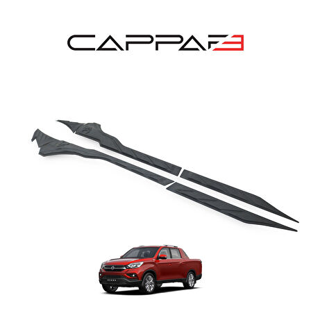 Ssangyong Musso 2018-2021 Yıl Aralığı Uyumlu Yarasa Kapı Kaplama 6 Parça