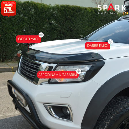 Nissan Navara 2016-2021 Yıl Aralığı Uyumlu Kaput Rüzgarlığı 4mm