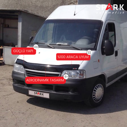 Citroen Jumper 1994-2006 Yılı Uyumlu Kaput Rüzgarlığı 4mm
