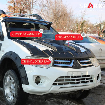 Mitsubishi L200 2007-2015 Yıl Aralığı Uyumlu Ön Kaput Scoop