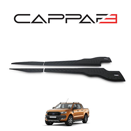 Ford Ranger 2019-2023 Yıl Aralığı Uyumlu Yarasa Kapı Kaplama 4 Parça