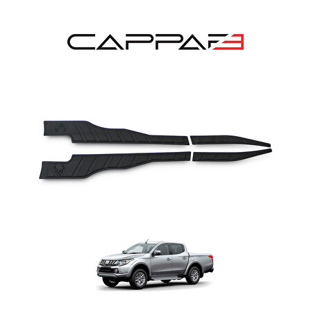 Mitsubishi L200 2015-2019 Yıl Aralığı Uyumlu Yarasa Kapı Kaplama 4 Parça