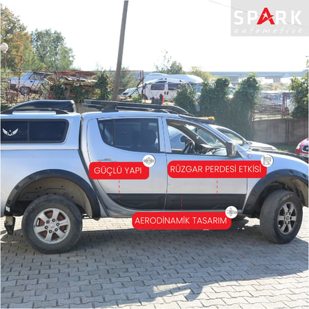 Mitsubishi L200 2007-2015 Yıl Aralığı Uyumlu Kapı Dodik 4 Parça