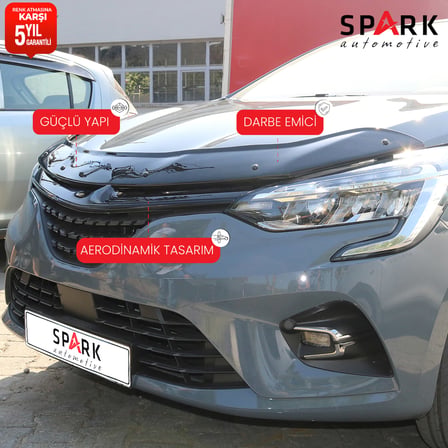 Renault Clio 5 2020- Yılı ve Sonrası Uyumlu Kaput Rüzgarlığı 3mm