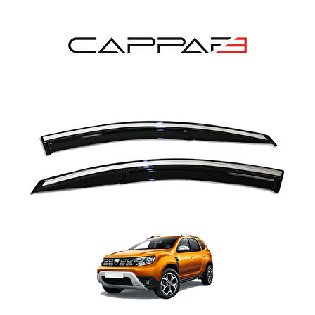 Dacia Duster 2018-2024 Yıl Aralığı Uyumlu Cam Rüzgarlığı 4 Parça Kromlu