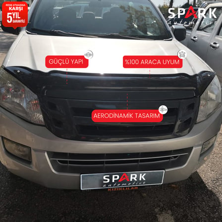 Isuzu D-Max 2012-2017 Yıl Aralığı Uyumlu Kaput Rüzgarlığı 3mm