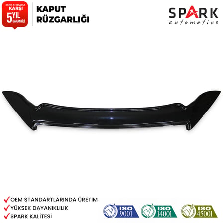 Isuzu D-Max 2012-2017 Yıl Aralığı Uyumlu Kaput Rüzgarlığı 3mm