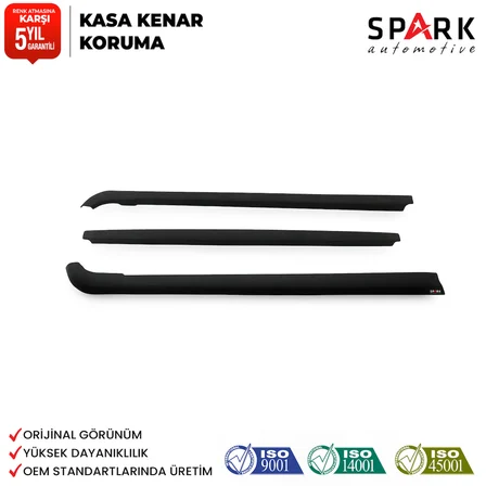 Volkswagen Amarok 2010-2022 Yıl Aralığı Uyumlu Kasa Kenar Koruma 3 Parça