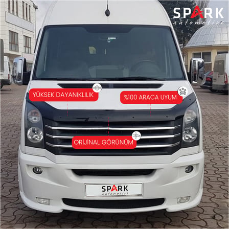Volkswagen Crafter 2012-2017 Yıl Aralığı Uyumlu Kaput Rüzgarlığı 3mm