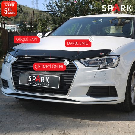 Audi A3 2016-2020 Uyumlu Kaput Rüzgarlığı 3mm