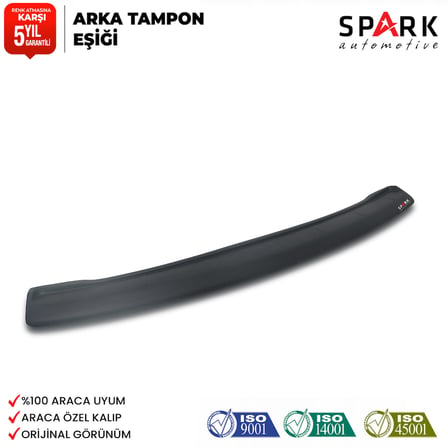 Volkswagen Caddy 2010-2015 Yıl Aralığı Uyumlu Arka Tampon Eşiği Mat 