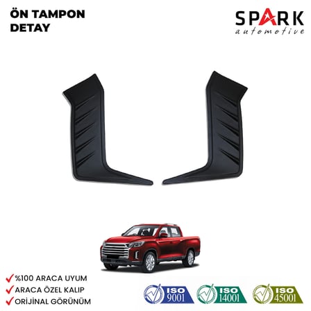 Ssangyong Musso 2021- Yılı ve Sonrası Uyumlu Ön Tampon Detay 2 Parça