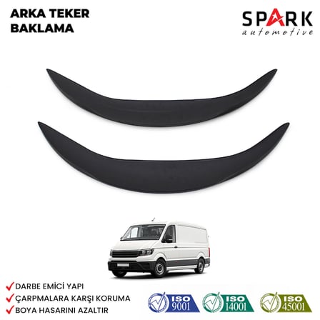 Volkswagen Crafter 2018- Yılı ve Sonrası Uyumlu Arka Teker Kaplama 2 Parça
