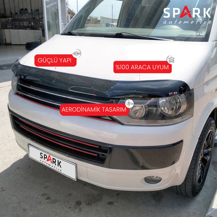 Volkswagen Transporter T5 2009-2014 Yıl Aralığı Uyumlu Kaput Rüzgarlığı 3mm