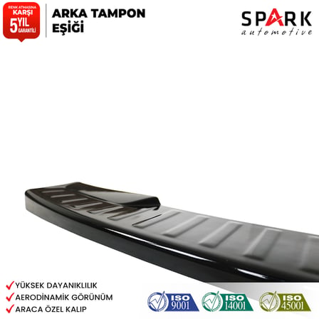 Dacia Logan Mcv 2013-2021 Yıl Aralığı Uyumlu Arka Tampon Eşiği Parlak