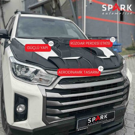 Ssangyong Musso 2021- Yılı ve Sonrası Uyumlu Ön Kaput Scoop