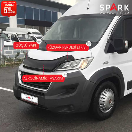 Fiat Ducato 2014- Yılı ve Sonrası Uyumlu Kaput Rüzgarlığı 4mm