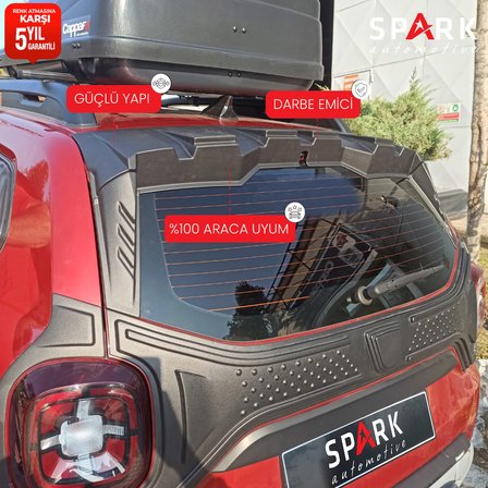 Dacia Duster 2018-2022 Yıl Aralığı Uyumlu Arka Cam Spoiler 3 Parça
