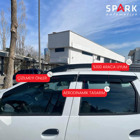 Dacia Duster 2018-2024 Yıl Aralığı Uyumlu Cam Rüzgarlığı 4 Parça 