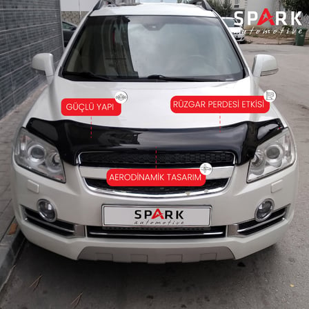 Chevrolet Captiva 2006-2012 Yıl Aralığı Uyumlu Kaput Rüzgarlığı 4mm