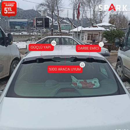 Renault Symbol 2009-2013 Yıl Aralığı Uyumlu Arka Cam Spoyler