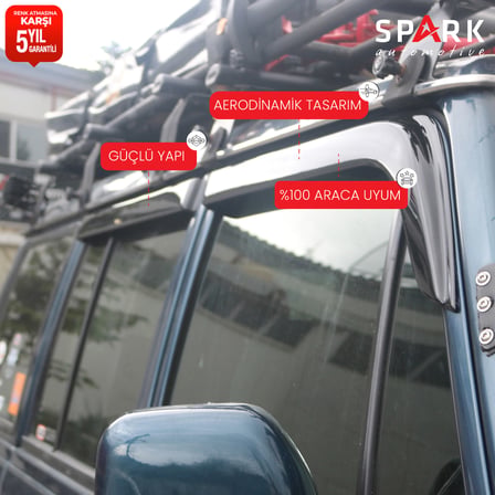Hyundai Galloper 1997-2003 Yıl Aralığı Yan Cam Rüzgarlık 4 Prç.